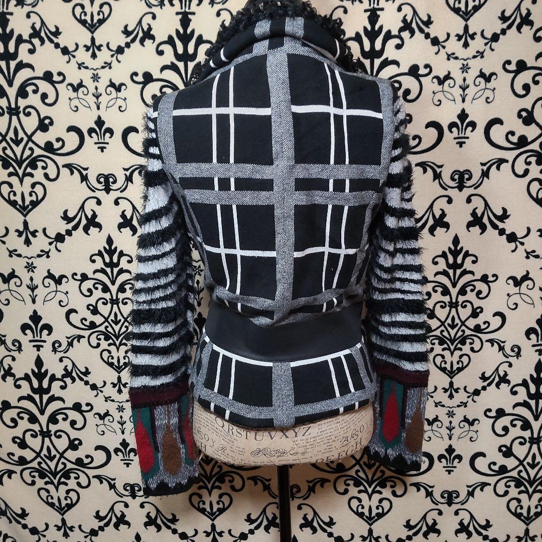 Desigua✨レア✨美品✨ニットライダースデザイン 内側ボアブルゾン