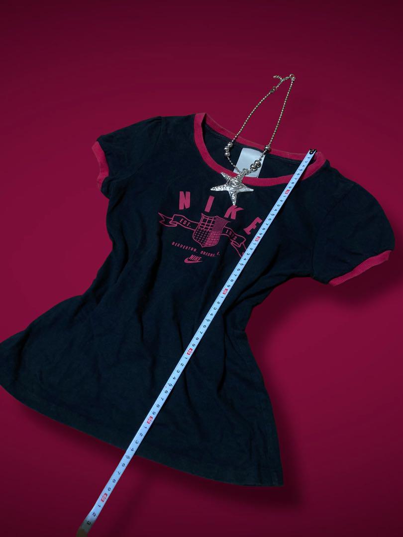 y2k姫ギャルロックピンク刺繍NIKEトラックジャケットフェアリーグランジパンク レアNIKEパフスリーブy2kピンク姫ギャルロックNANAパンク英字
