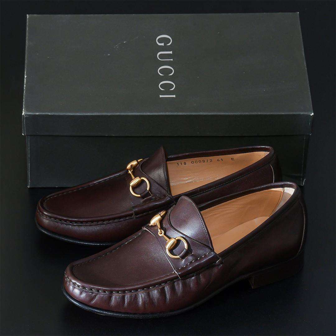 未使用品 90s GUCCI ビットモカシン ビンテージ ホースビットローファー