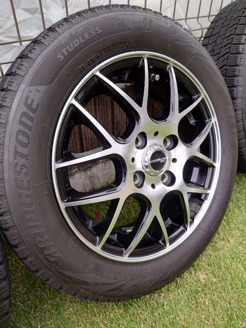 155 65 R14 ブリジストンVRX スタッドレスタイヤホイールセット