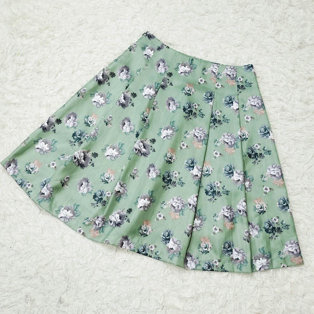 ローラアシュレイ 光沢グリーンが綺麗なフラワープリント セットアップ L i9beti.org