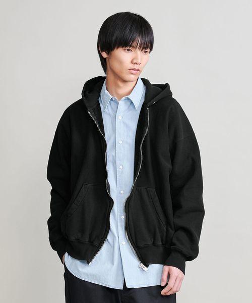 H BEAUTY&YOUTH25SS今期新作スウェット ジップ フーディパーカー