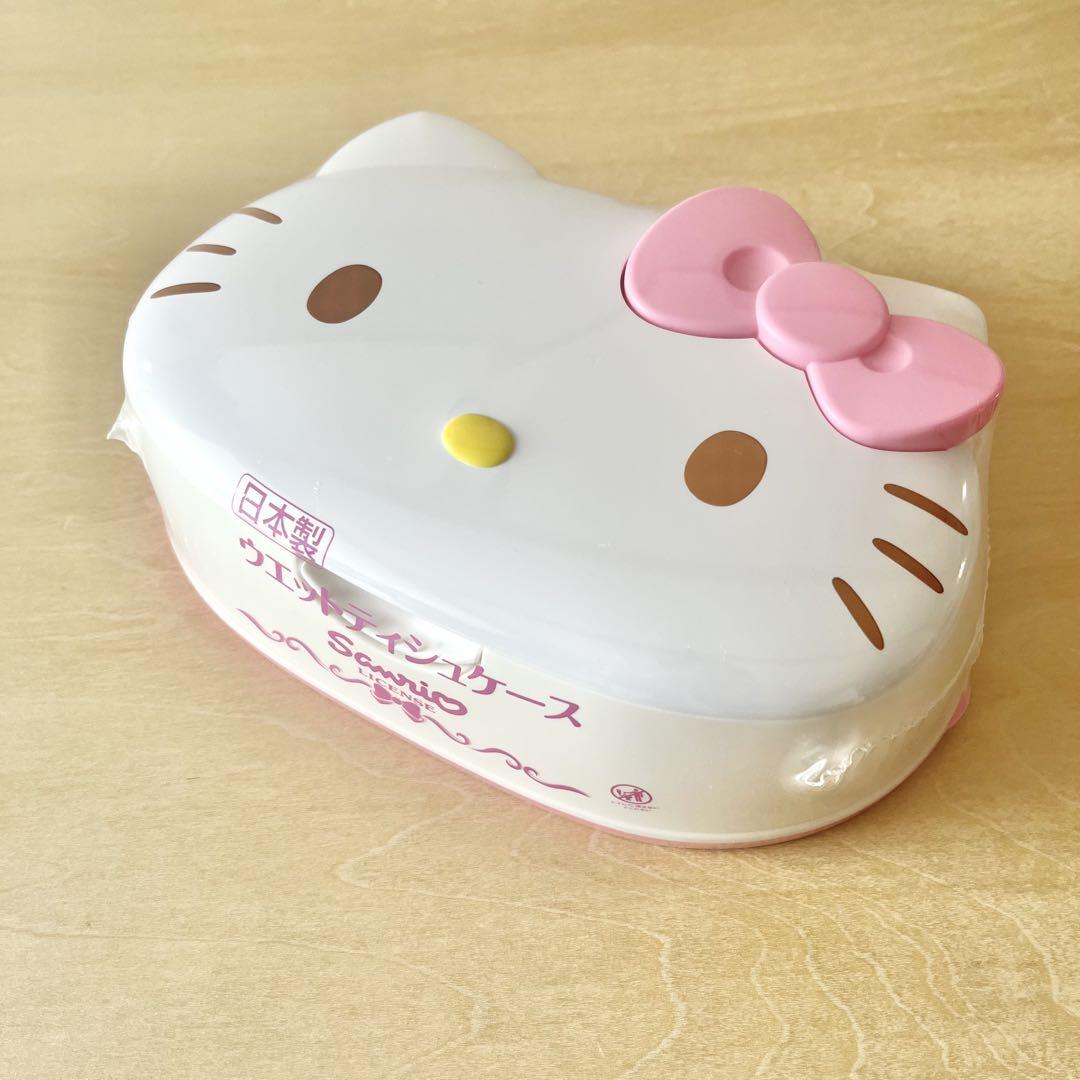 ハローキティ フェイス形ウエットティッシュケース ウエットティッシュケース ハローキティ 日本製 ウエット