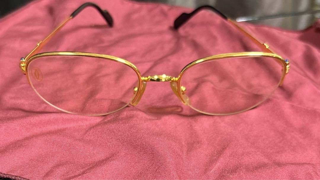 Cartier カルティエ　希少眼鏡　メガネ　石入り