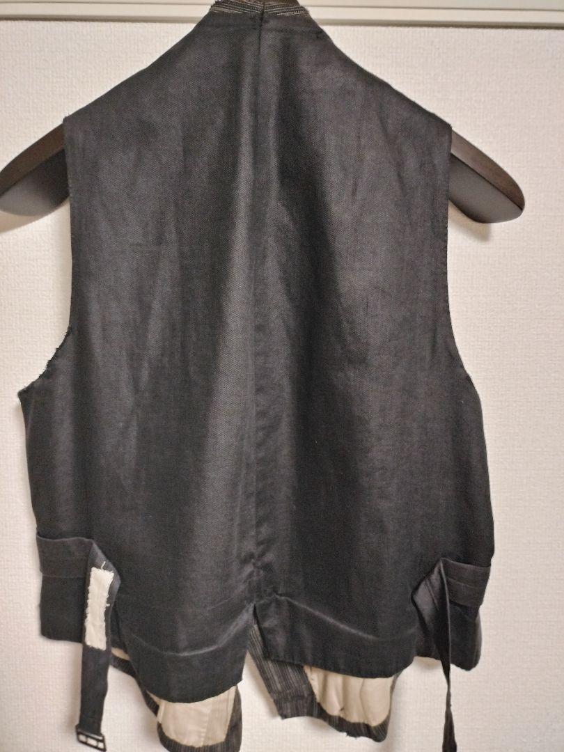 トップス 30s french vintage stripe double vest
