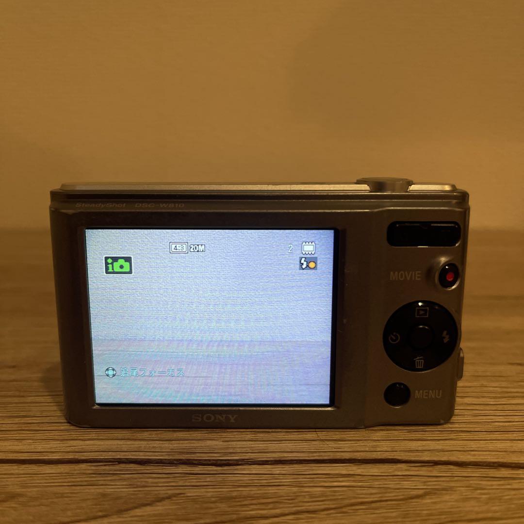 3042 SONY Cyber Shot デジカメ DSC-W810 グレー