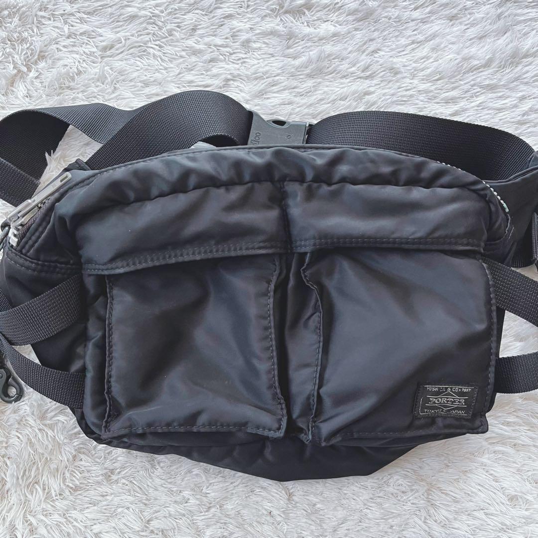美品】吉田カバン PORTER ポーター タンカー ウエストバッグ 大容量 美品】吉田カバン PORTER ポーター タンカー ウエストバッグ 大