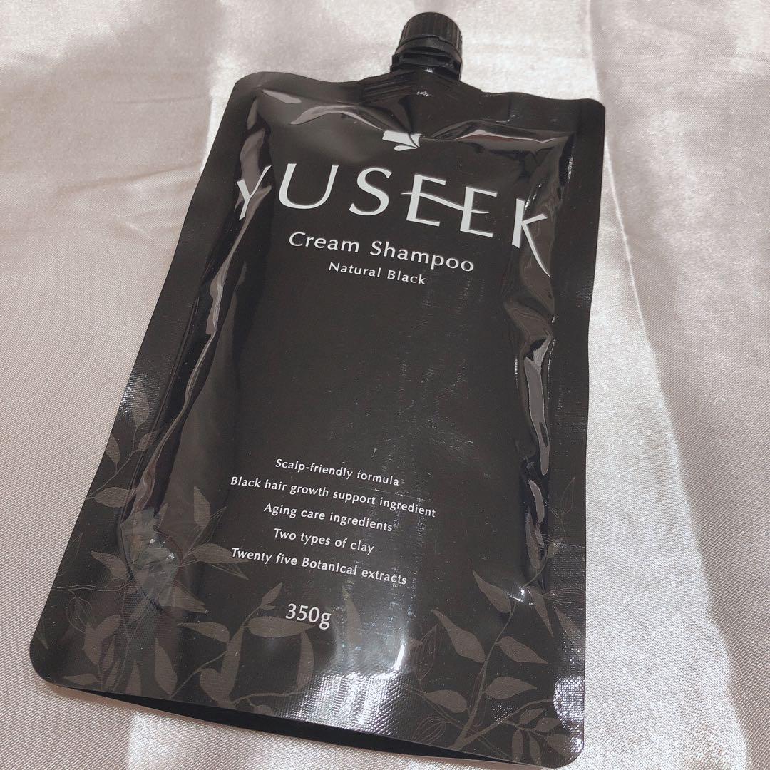 YUSEEK クリームシャンプー ナチュラルブラック 350g 新品
