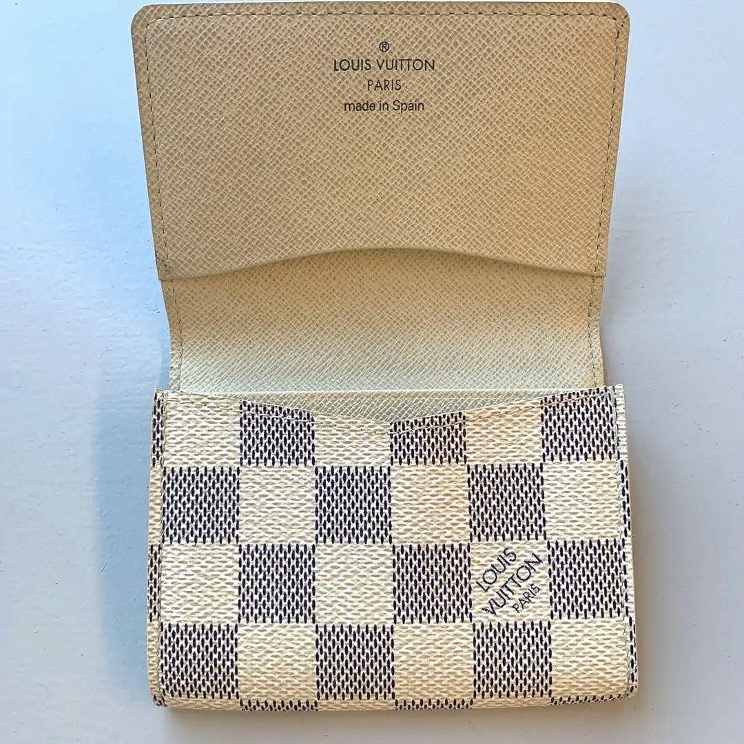 【美品】ルイヴィトン　アンヴェロップカルトドゥヴィジット　名刺入れ　白