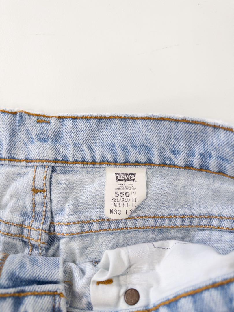USA製 90s Levi's 550 Black Denim Pants 黒 33×32 リーバイス