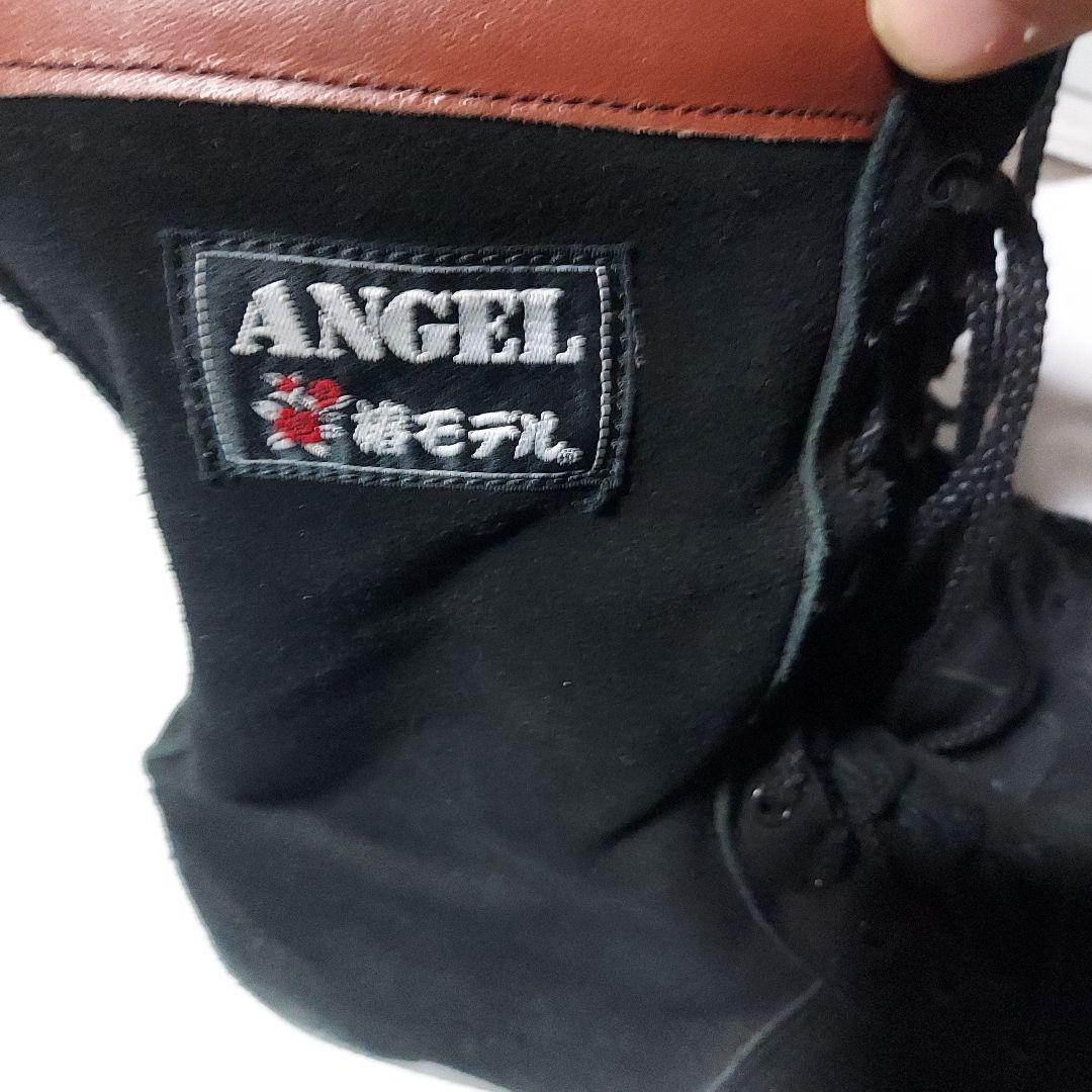ANGEL 椿モデルスエード 黒 安全靴
