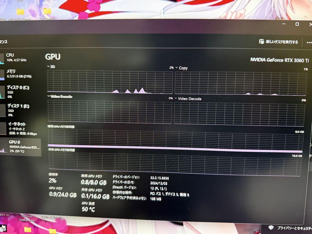 NVIDIA GeForce RTX 3060 Ti グラフィックカード