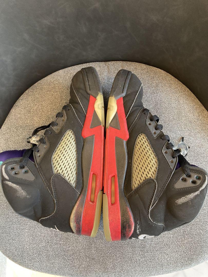 AIR JORDAN 5 RETRO トップ3 ファイアレッド-グレープ