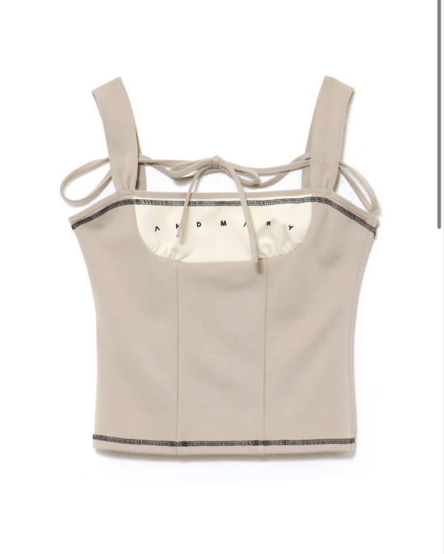 新品未使用タグ付き♡andmary Luca stitch tops beige andmary Luca stitch tops beige - メルカリ
