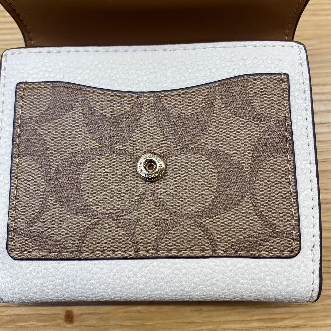 【新品】coach コーチ 二つ折り財布 ジョージー　ミニ財布　7250