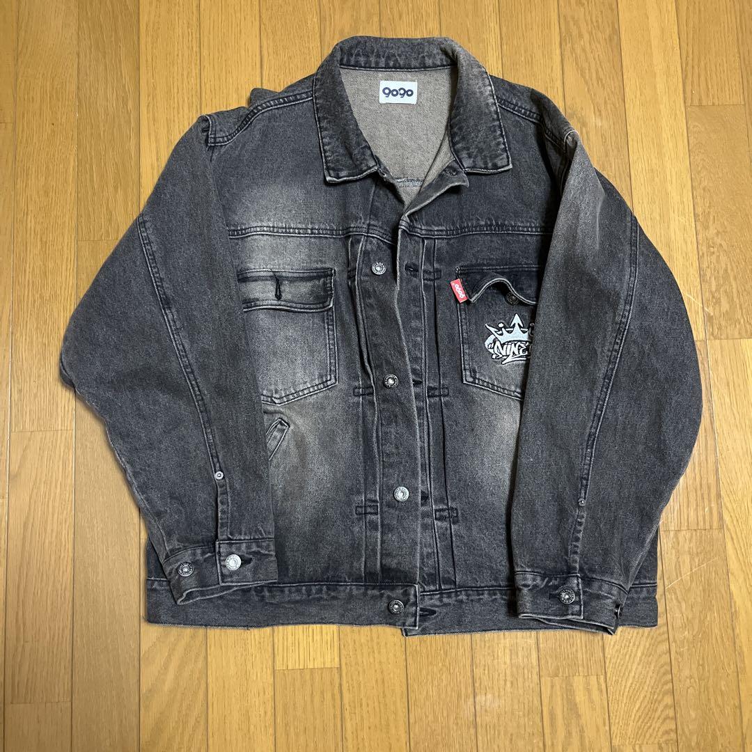 9090 King Logo Vintage Denim Jacket