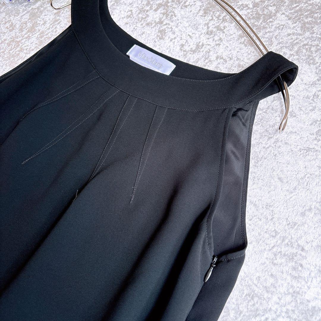 《極美品》MaxMara アメスリ膝丈ワンピース　42/L相当　高級白タグ♡