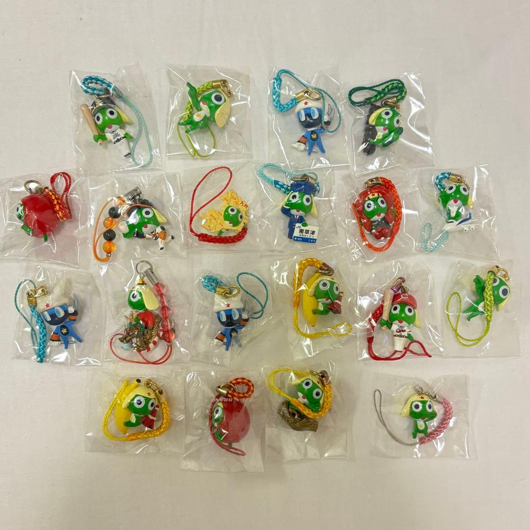 20個セット ケロロ軍曹 ご当地ストラップ キーホルダー