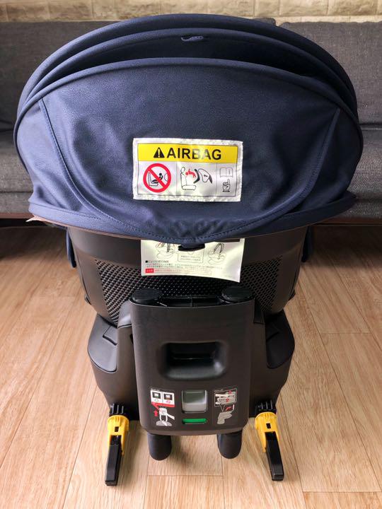 ドにてご 美品 グランス ISOFIX カームネイビー tYrKV-m52011954428 エールベベ クルット4i タイプにな