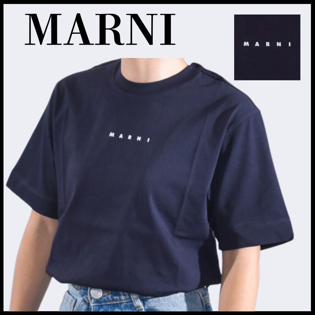 新品 MARNI マルニ ロゴ キッズ Tシャツ 14Y Mサイズ 0M803 新品未使用MARNI ロゴ キッズ Tシャツ 14Y 大人もOK Mサイズ