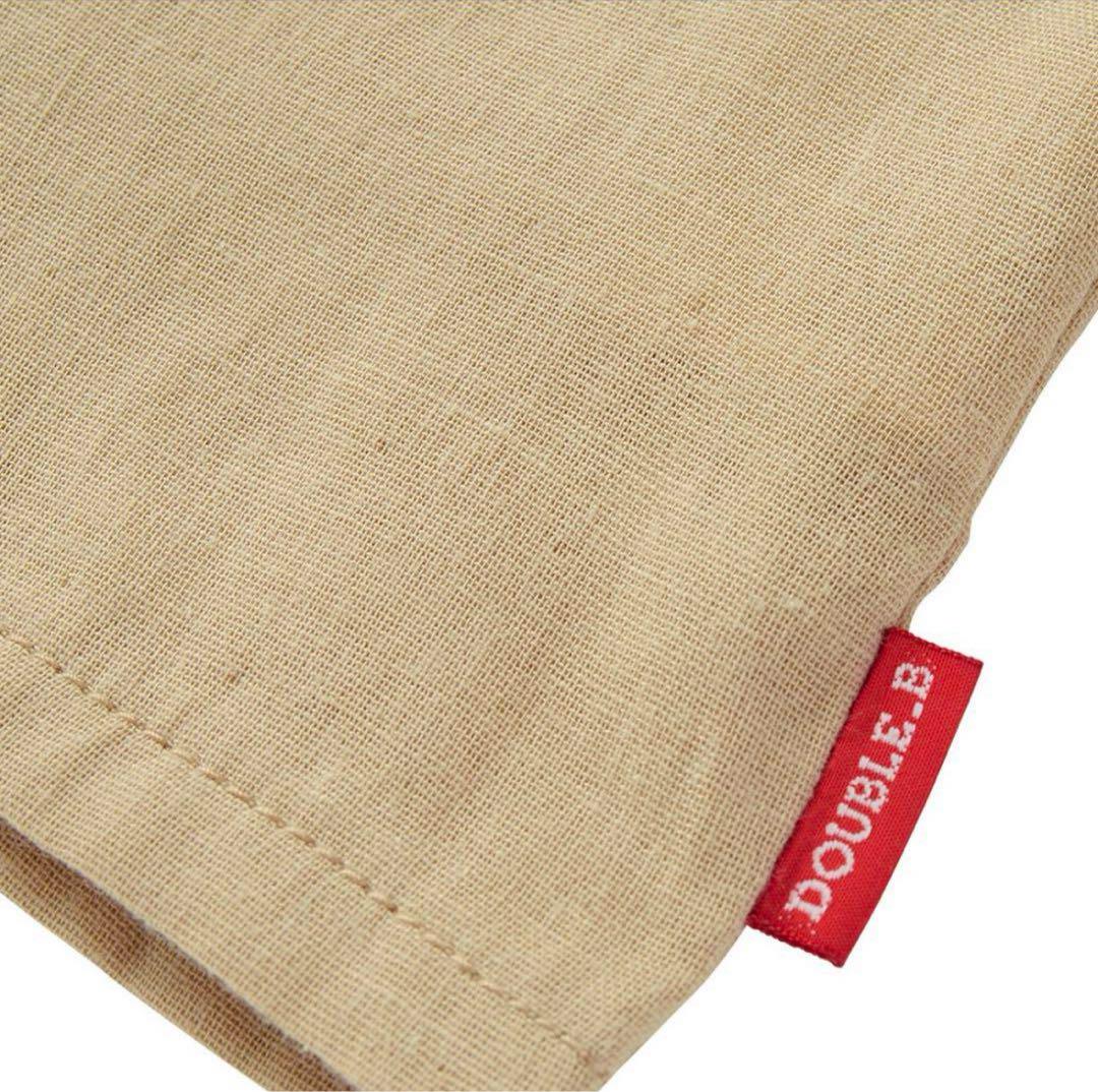 ダブルB 刺繍のワッペンいっぱいの豪華なシャツ 110 ミキハウス 男女