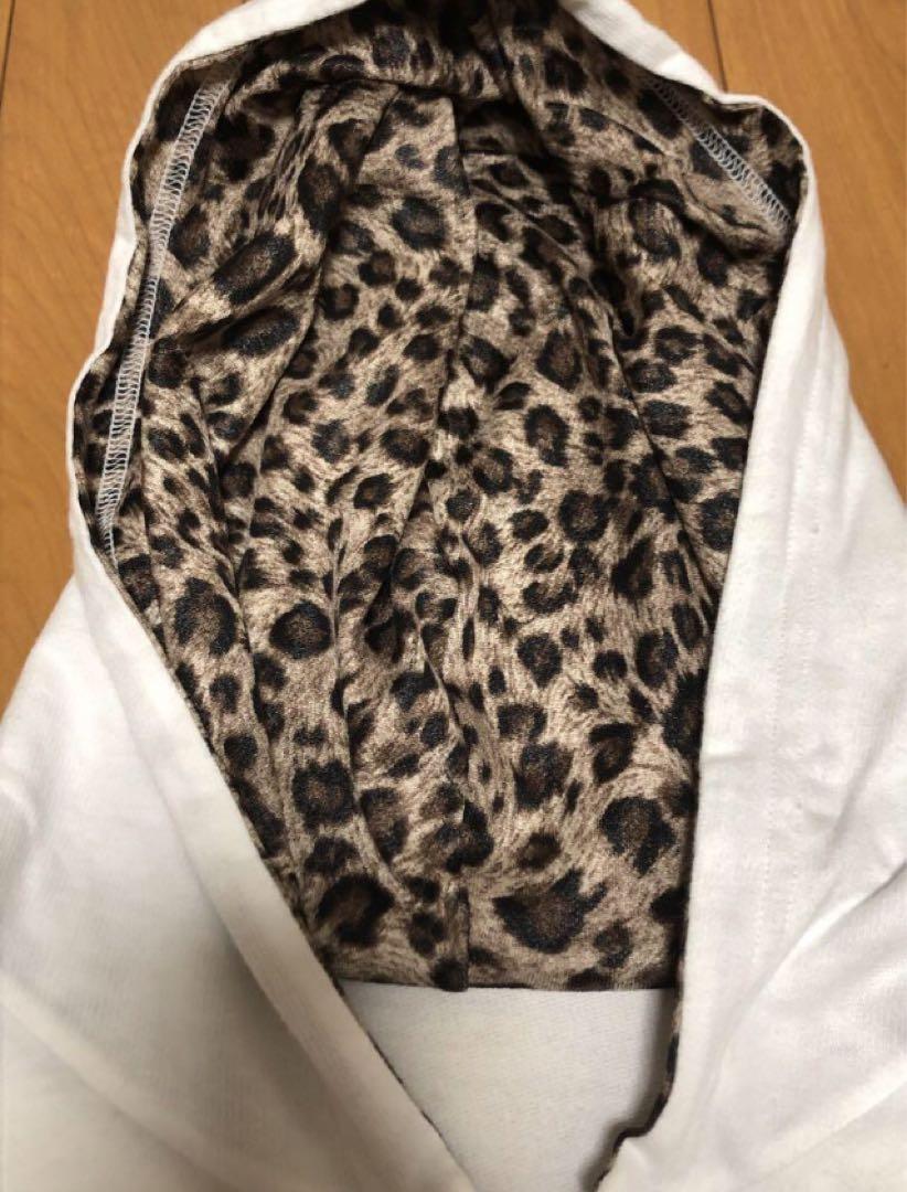 超希少品☆d.i.a.ダイヤ正規品☆平成ギャルヒョウ柄フードシャカシャカパーカー d.i.a. 正規品 パーカー 白 レオパード柄 ダブルファスナー 平成