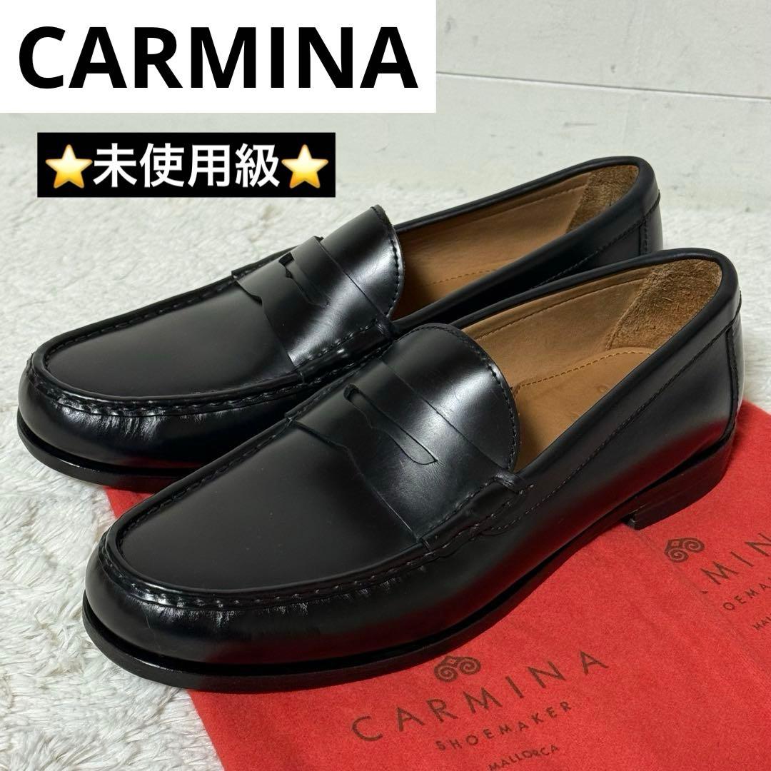 級 CARMINA 80668 コインローファー ビジネスシューズ 黒27cm・CARMINA