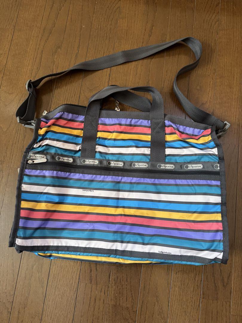 LeSportsac ストライプ ボストンバッグセット