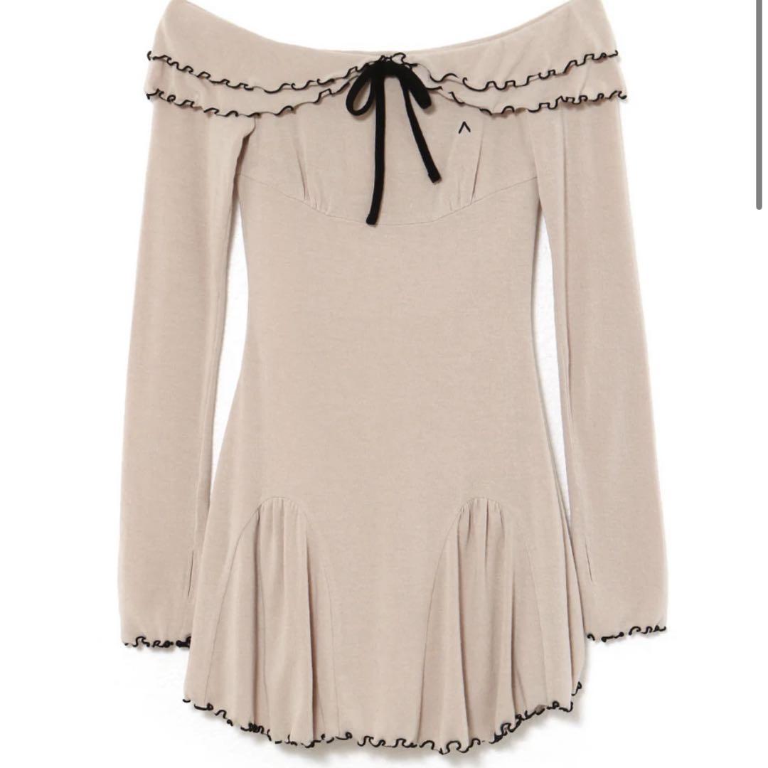 ワンピース Betty frill mini dress Andmary