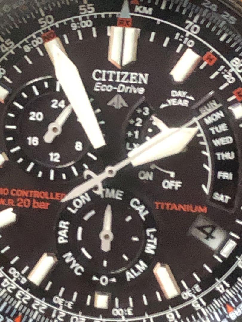 CITIZEN エコドライブ クロノグラフ　美品