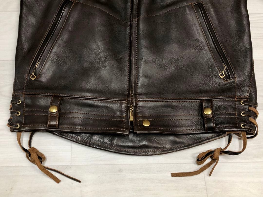 WESTRIDE ウエストライド レザー シングルライダースジャケット 6608 WESTRIDE ウエストライド レザー シングルライダースジャケット