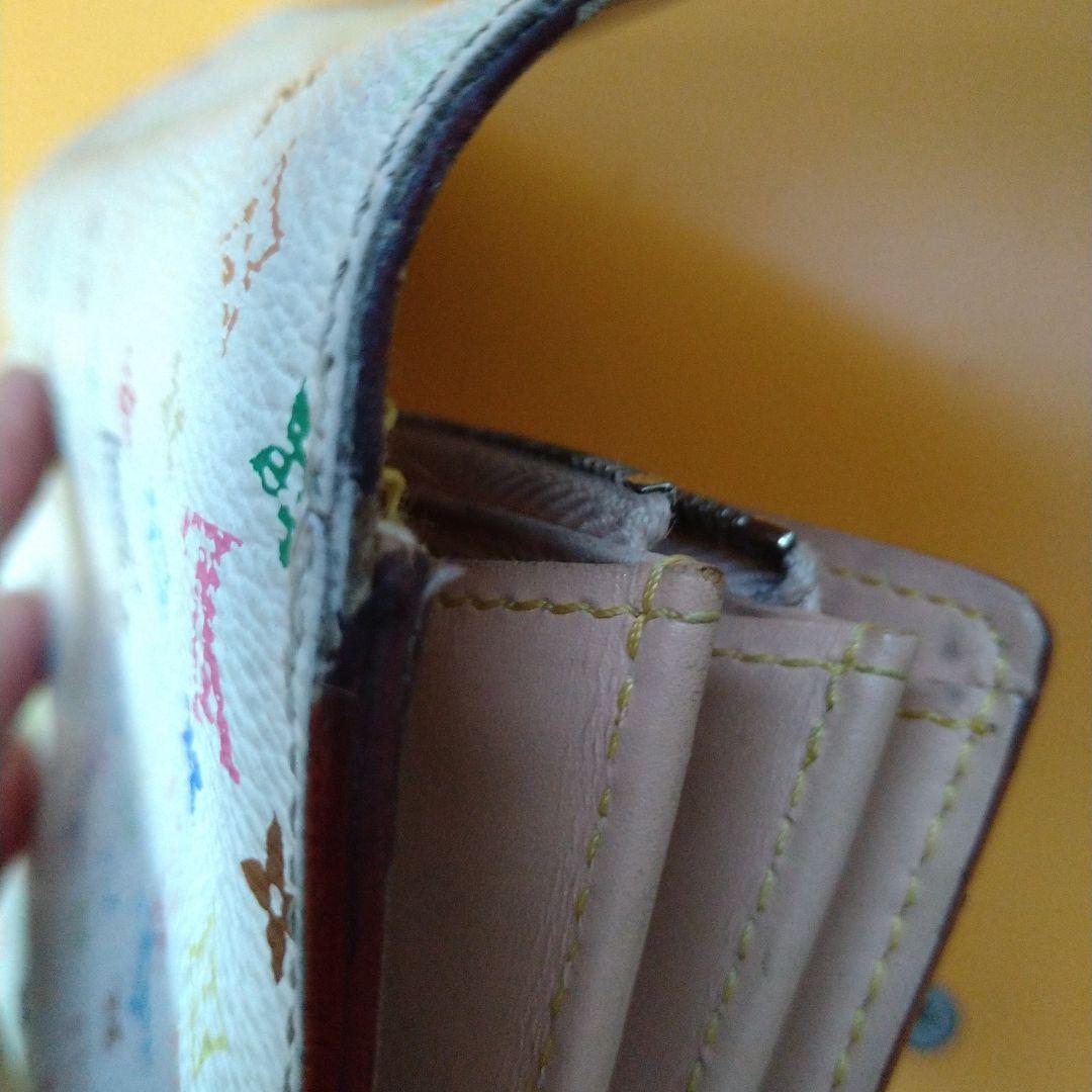 LOUIS VUITTON マルチカラー　　 長財布　ホワイト