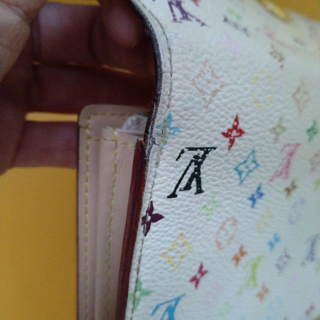 LOUIS VUITTON マルチカラー　　 長財布　ホワイト
