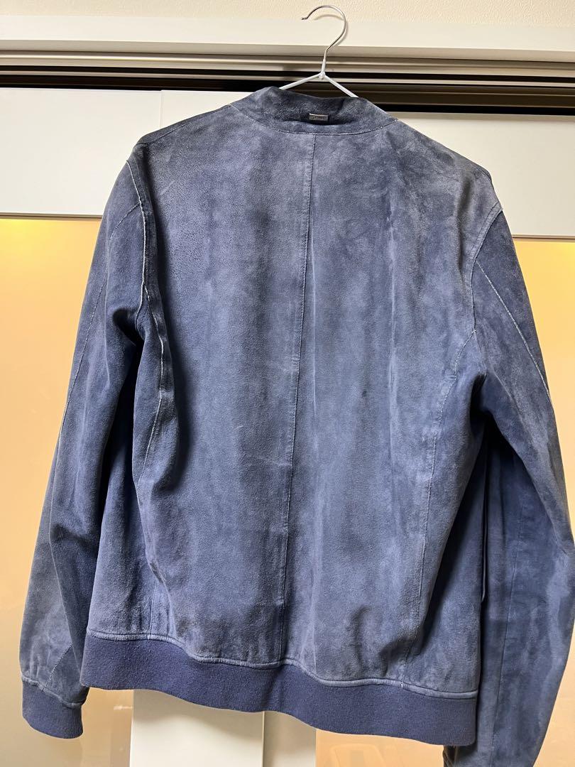 【美品・希少】HERNOゴートスエード　ボンディングジャケット　44
