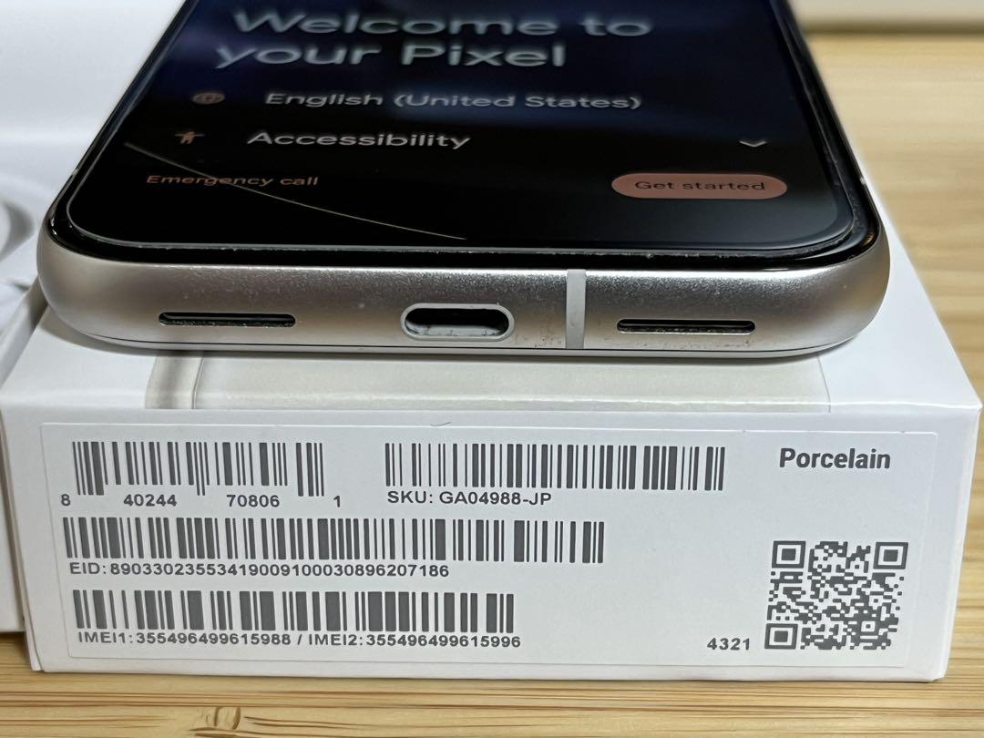 Pixel8a 128GB Porcelain SIMフリー 付属品全あり