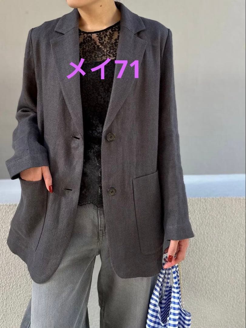 新品タグ付き　Curensology ＜C.S.G＞リネンリバーレースブラウス