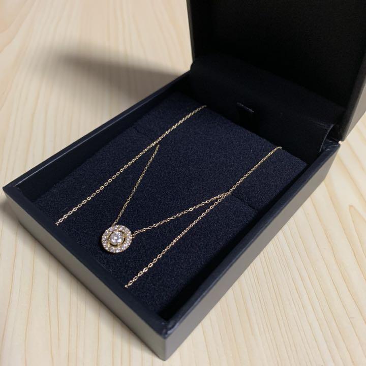 新品未使用 箱あり ネックレス ダイヤ 18k ゴールド 本物 画像3