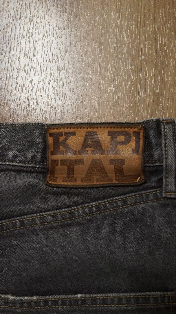 パンツ KAPITAL 14OZ Black DENIM 5P SHORT PANTS