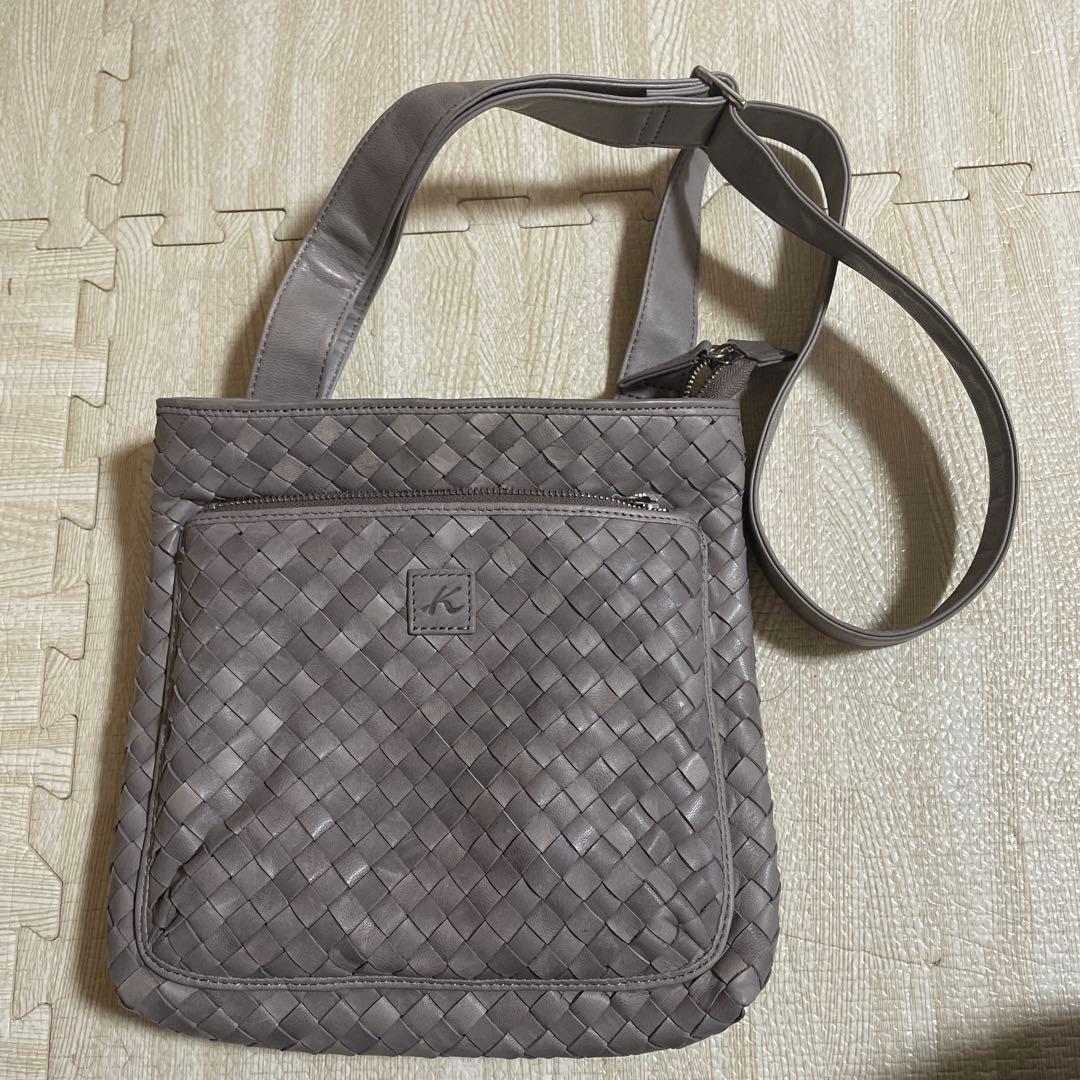 キタムラ2馬革ショルダーバックバッグ