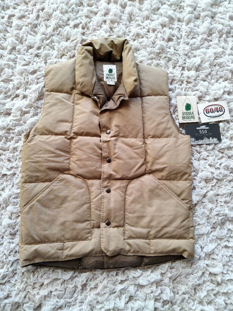シエラデザインSIERRA DESIGNS ダウンベストМ V.Tan60/40