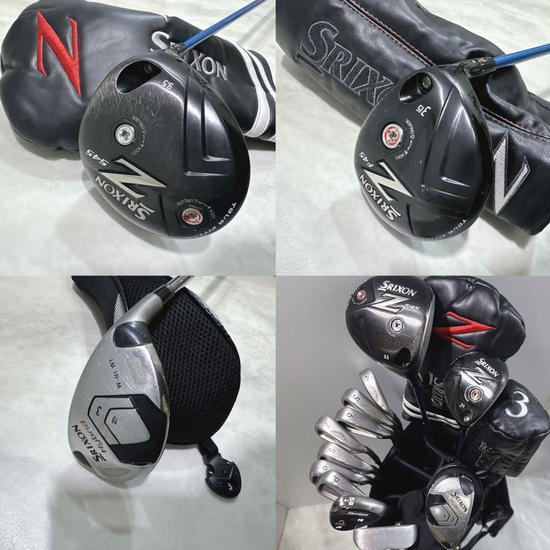 ファッション通販 新品バック、グリップ S 右 メンズ SRIXON スリクソン 豪華12本 クラブ