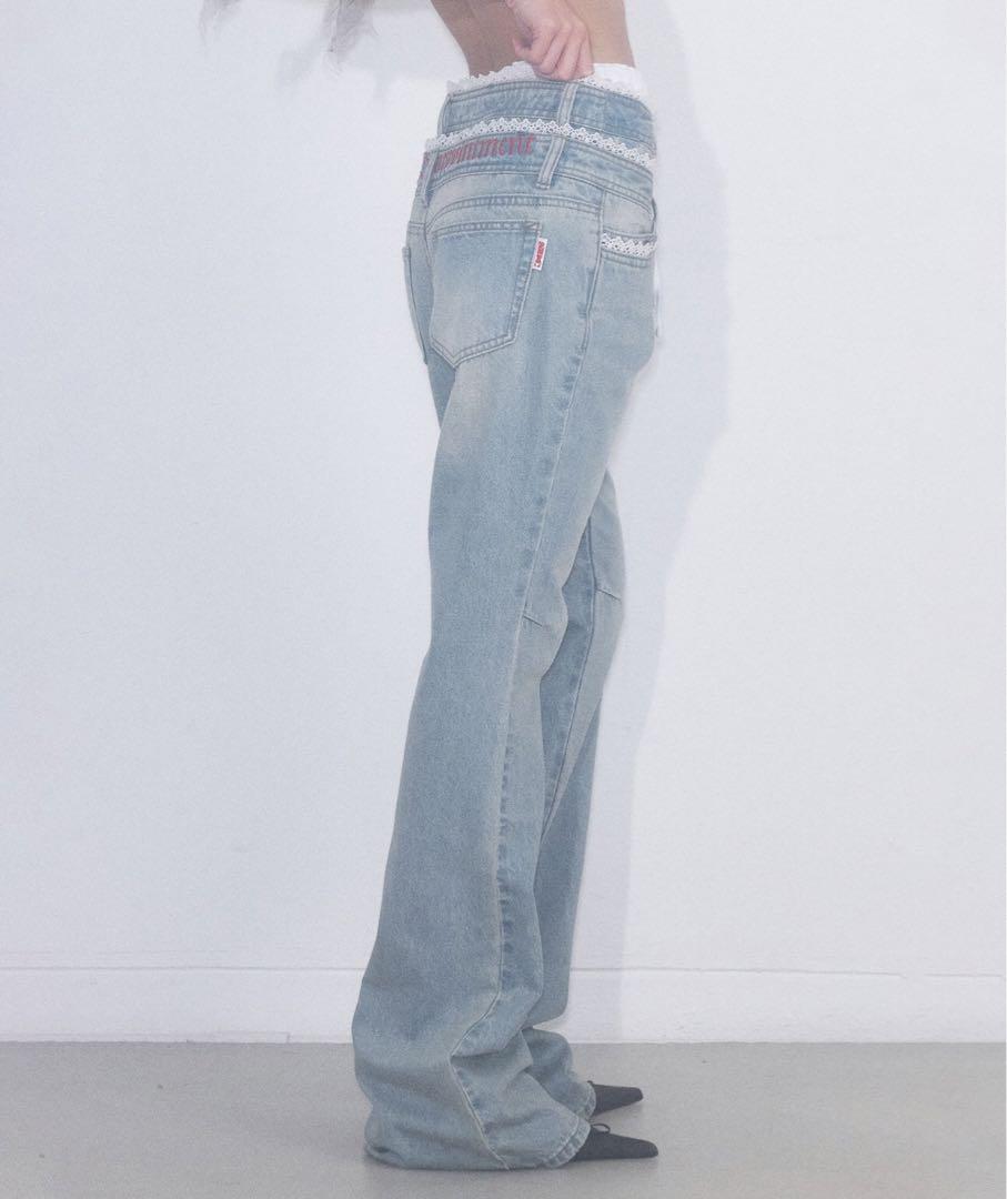 SCULPTOR 「SCULPTOR」 デニムパンツ MEDIUM ライトブルー