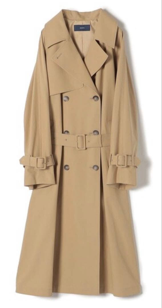 【美品】SHIPS ボイル ギャバ トレンチコート