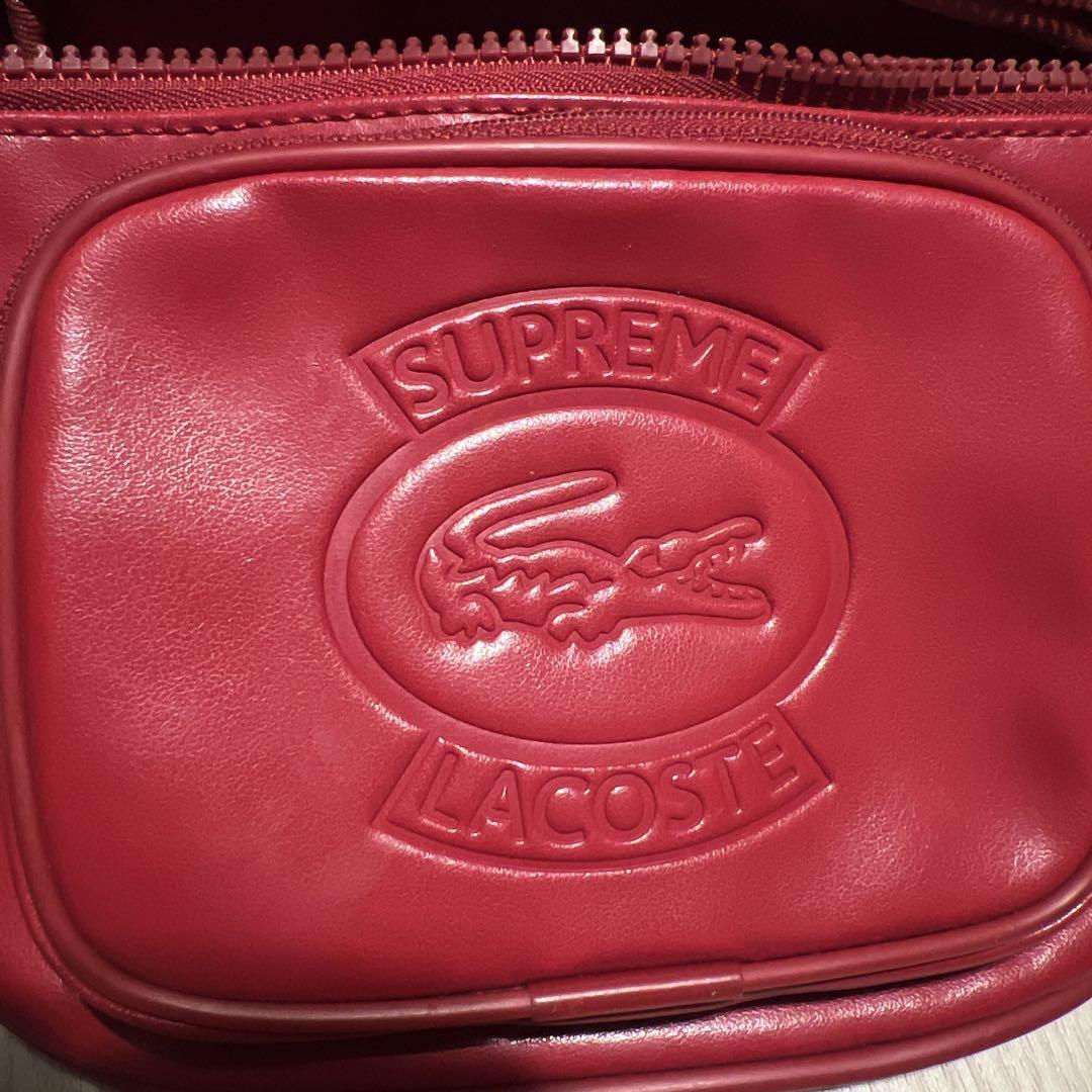 LACOSTE SUPREME レッド ボディバッグ