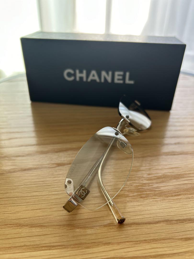 美品　CHANEL サングラス クリア フレームなし　メンズ　レディース