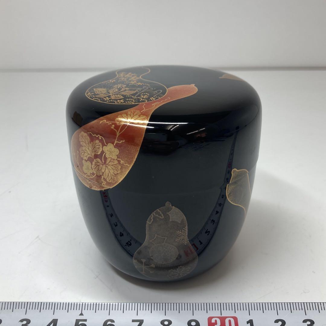 中村宗尹 加賀蒔絵 六瓢蒔絵 茶入 棗 共箱 茶道具