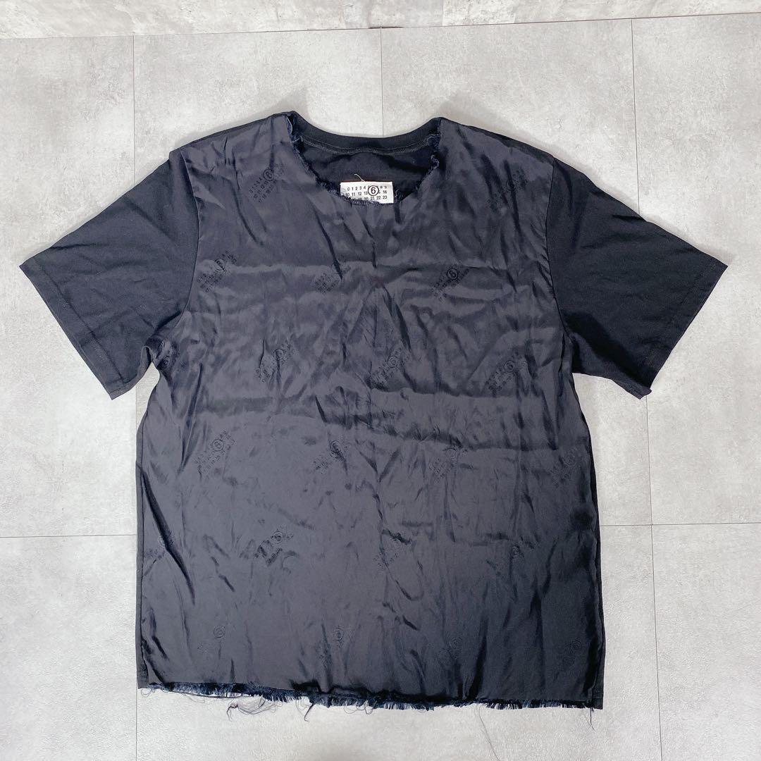 今季新作！mm6黒 半袖Tシャツ ユニセックス 今季新作！mm6黒 半袖Tシャツ ユニセックス