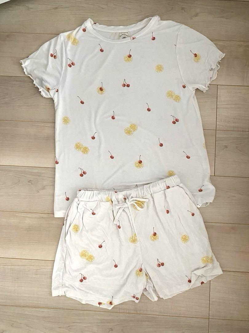接触冷感】フルーツ柄Tシャツ(カットソー・Tシャツ)｜ルーム