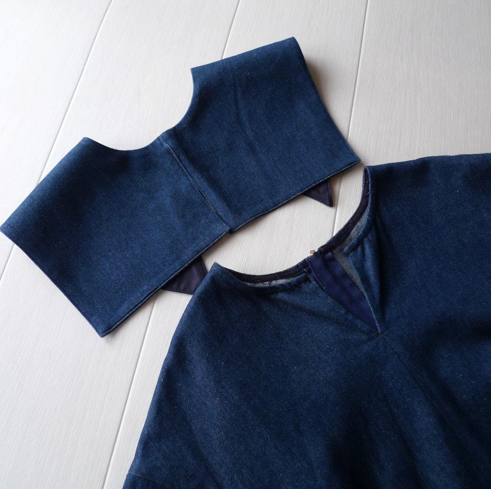 美品 ドレステリア 2,4万 3WAY デニムワンピース マキシ