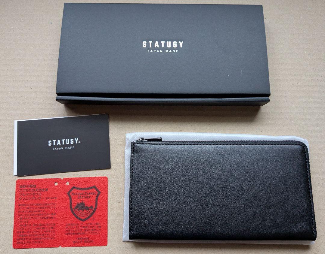 STATUSY『 il modo Air 』長財布 ブラック 右利き